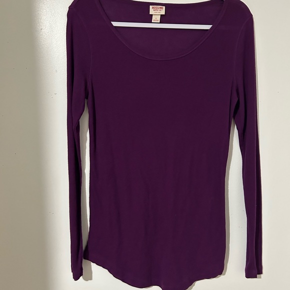 Mossimo Supply Co. Rich Purple Long Sleeve Top - Picture 2 of 7